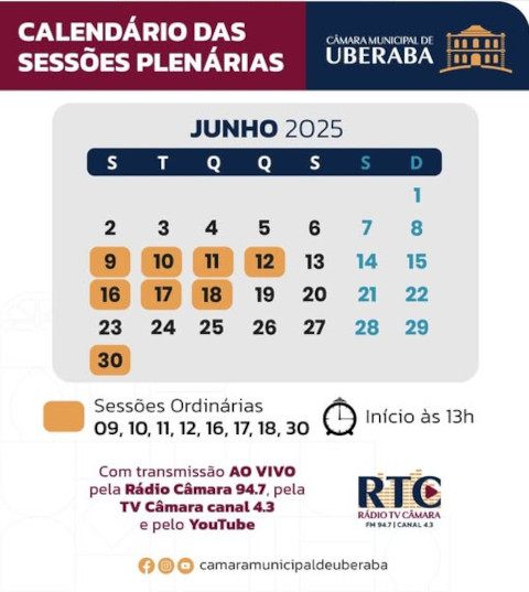 Acompanhe as Sessões Plenárias no Youtube