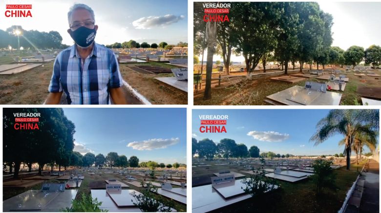 foto china vai aos cemitérios