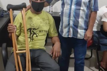 Vereador China e sr. Celso - divulgação