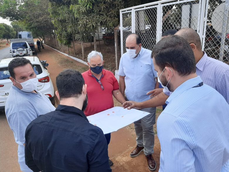 Encontro Ismar Marão e poder executivo no Distrito Industrial I - Divulgação