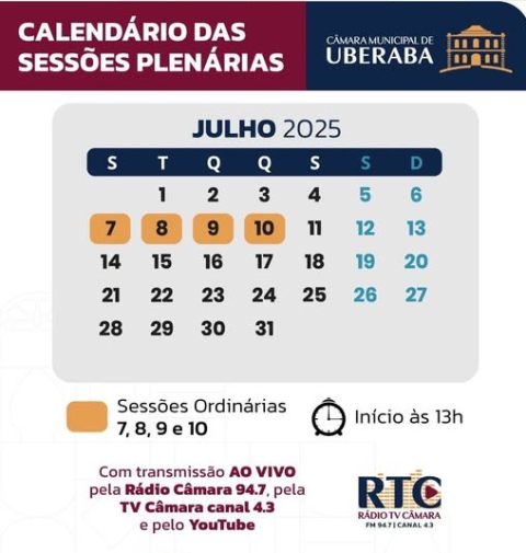 Acompanhe as Sessões Plenárias no Youtube